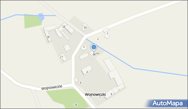 Wojnowiczki, Wojnowiczki, 4a, mapa Wojnowiczki