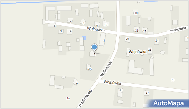 Wojnówka, Wojnówka, 2, mapa Wojnówka