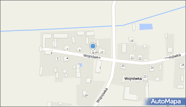 Wojnówka, Wojnówka, 9, mapa Wojnówka