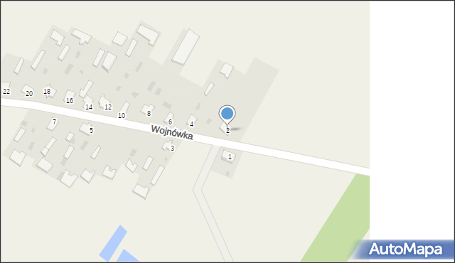 Wojnówka, Wojnówka, 2, mapa Wojnówka