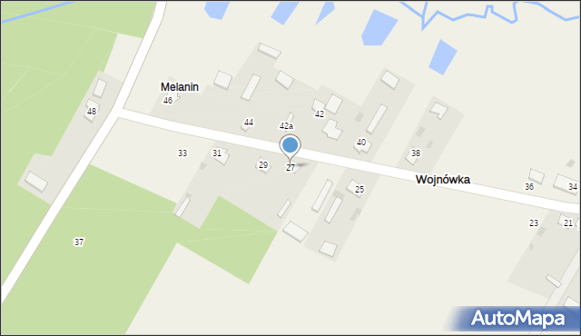 Wojnówka, Wojnówka, 27, mapa Wojnówka