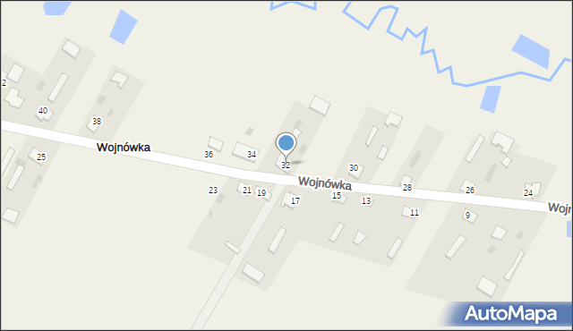 Wojnówka, Wojnówka, 32, mapa Wojnówka