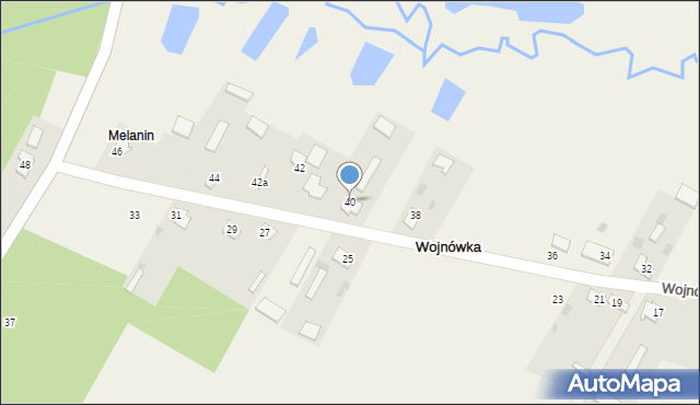 Wojnówka, Wojnówka, 40, mapa Wojnówka