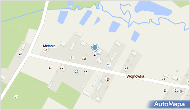 Wojnówka, Wojnówka, 42, mapa Wojnówka