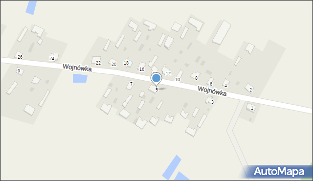 Wojnówka, Wojnówka, 5, mapa Wojnówka