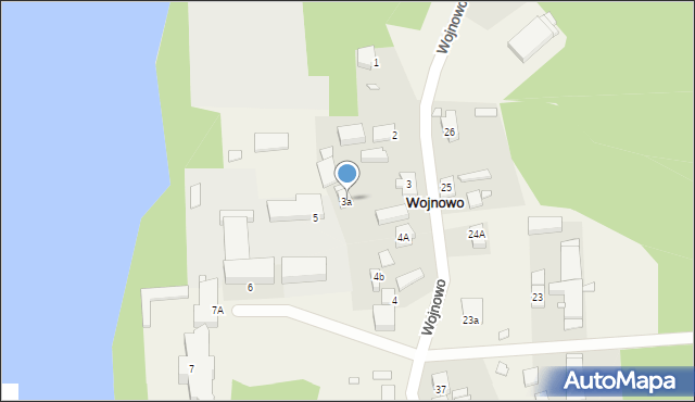 Wojnowo, Wojnowo, 3a, mapa Wojnowo