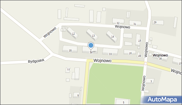 Wojnowo, Wojnowo, 34, mapa Wojnowo