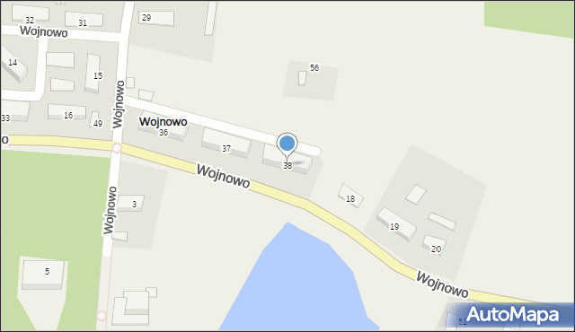 Wojnowo, Wojnowo, 38, mapa Wojnowo