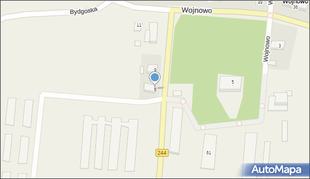 Wojnowo, Wojnowo, 8, mapa Wojnowo