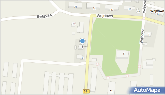 Wojnowo, Wojnowo, 9, mapa Wojnowo