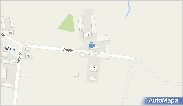 Wojny, Wojny, 3, mapa Wojny