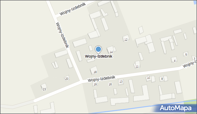 Wojny-Izdebnik, Wojny-Izdebnik, 17, mapa Wojny-Izdebnik