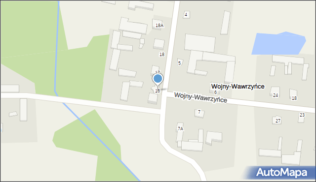 Wojny-Pietrasze, Wojny-Pietrasze, 16, mapa Wojny-Pietrasze