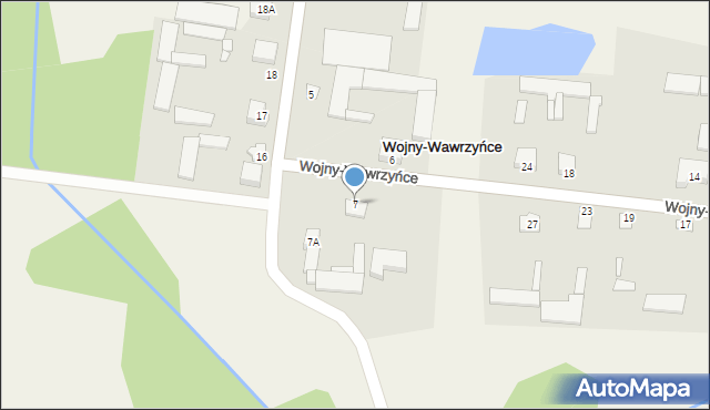 Wojny-Pietrasze, Wojny-Pietrasze, 7, mapa Wojny-Pietrasze