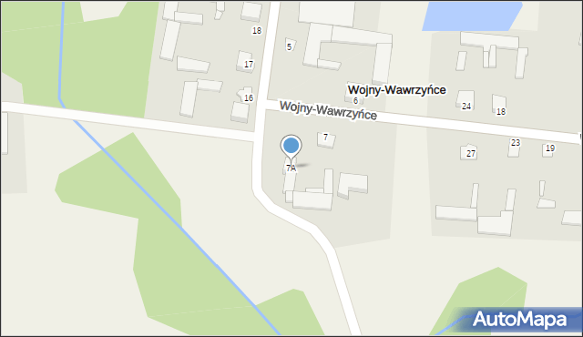 Wojny-Pietrasze, Wojny-Pietrasze, 7A, mapa Wojny-Pietrasze