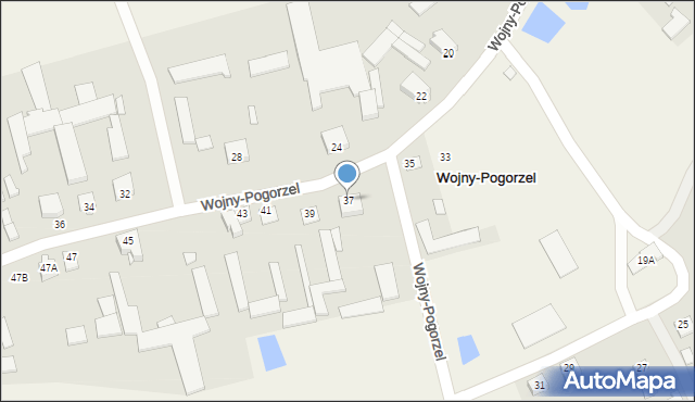 Wojny-Pogorzel, Wojny-Pogorzel, 37, mapa Wojny-Pogorzel