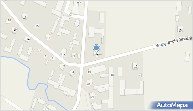 Wojny-Szuby Szlacheckie, Wojny-Szuby Szlacheckie, 17, mapa Wojny-Szuby Szlacheckie