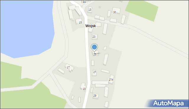 Wojsk, Wojsk, 25, mapa Wojsk