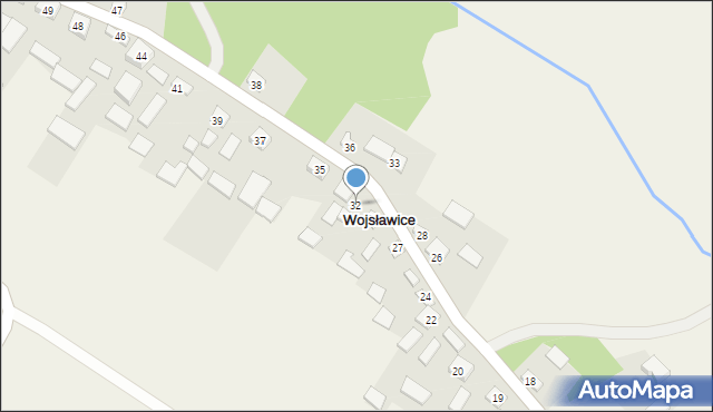 Wojsławice, Wojsławice, 32, mapa Wojsławice