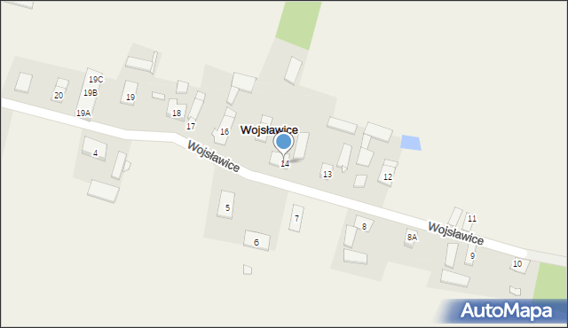 Wojsławice, Wojsławice, 14, mapa Wojsławice
