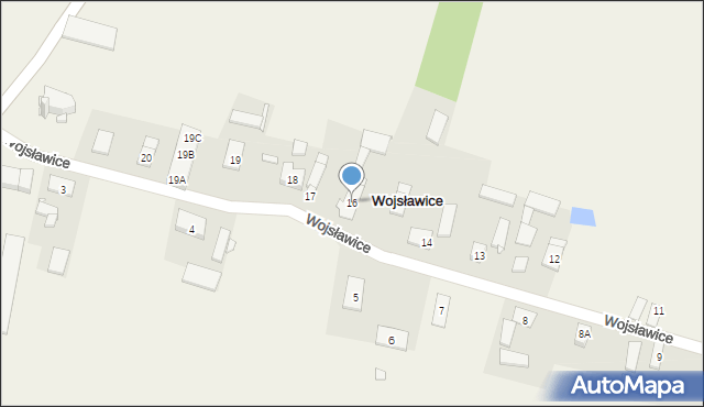 Wojsławice, Wojsławice, 16, mapa Wojsławice