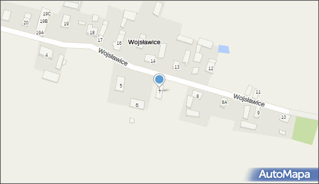 Wojsławice, Wojsławice, 7, mapa Wojsławice