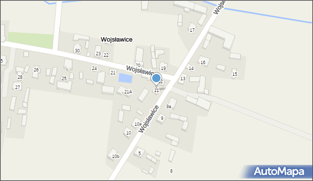 Wojsławice, Wojsławice, 11, mapa Wojsławice