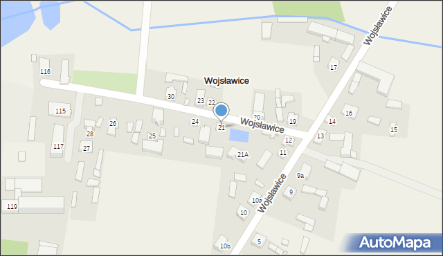 Wojsławice, Wojsławice, 21, mapa Wojsławice