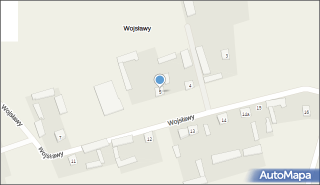 Wojsławy, Wojsławy, 5, mapa Wojsławy
