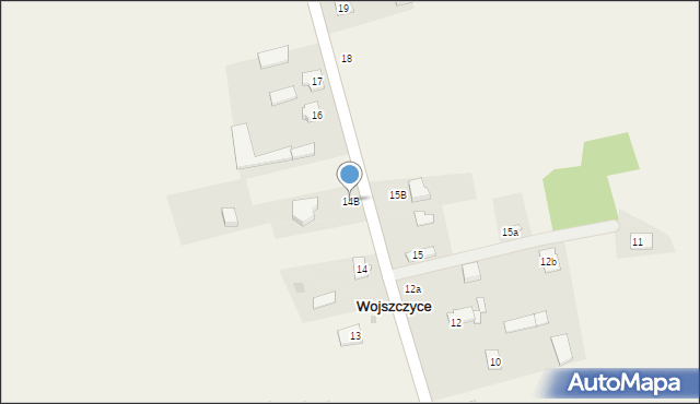 Wojszczyce, Wojszczyce, 14B, mapa Wojszczyce