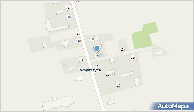 Wojszczyce, Wojszczyce, 15, mapa Wojszczyce