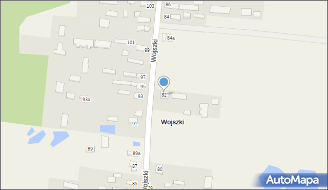 Wojszki, Wojszki, 82, mapa Wojszki