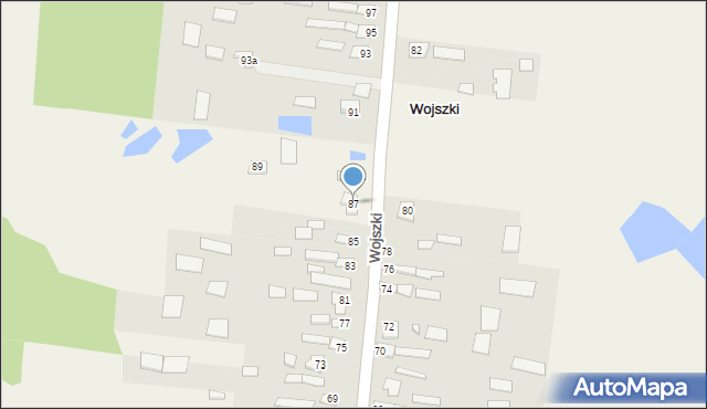 Wojszki, Wojszki, 87, mapa Wojszki