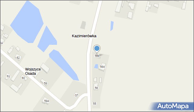 Wojszyce, Wojszyce, 56b, mapa Wojszyce