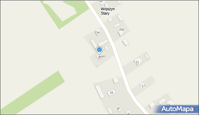 Wojszyn, Wojszyn, 20, mapa Wojszyn