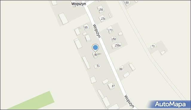 Wojszyn, Wojszyn, 90, mapa Wojszyn