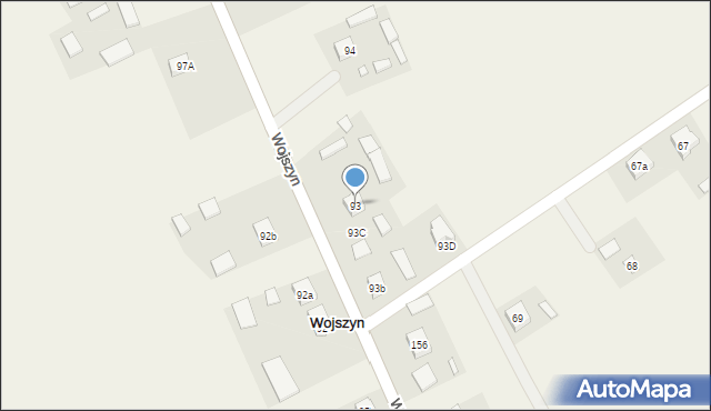 Wojszyn, Wojszyn, 93, mapa Wojszyn