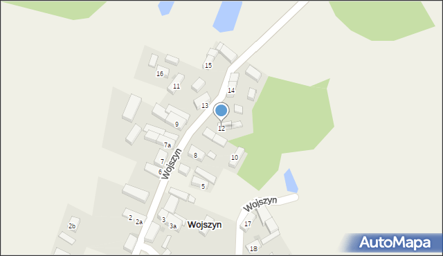 Wojszyn, Wojszyn, 12, mapa Wojszyn