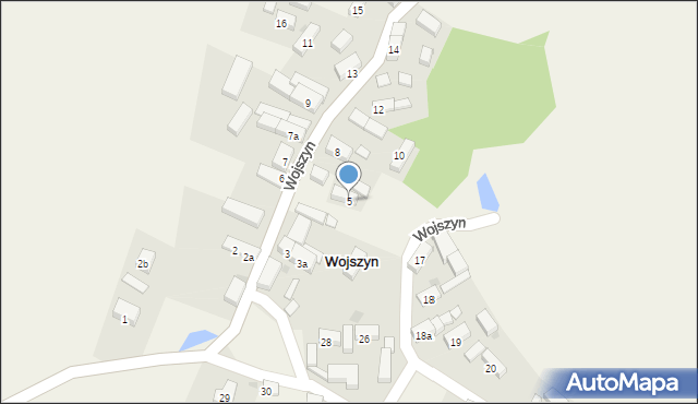 Wojszyn, Wojszyn, 5, mapa Wojszyn