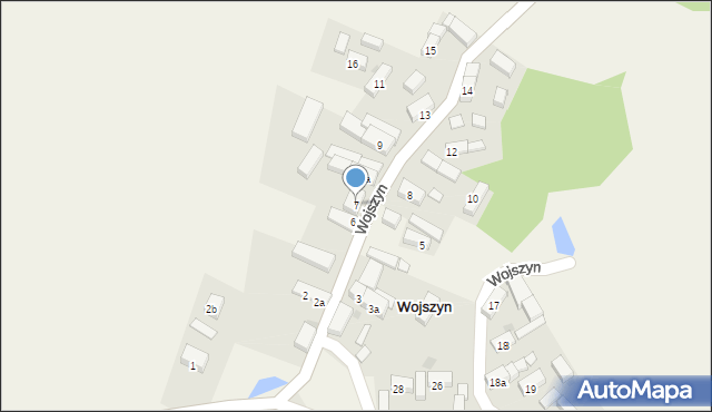 Wojszyn, Wojszyn, 7, mapa Wojszyn