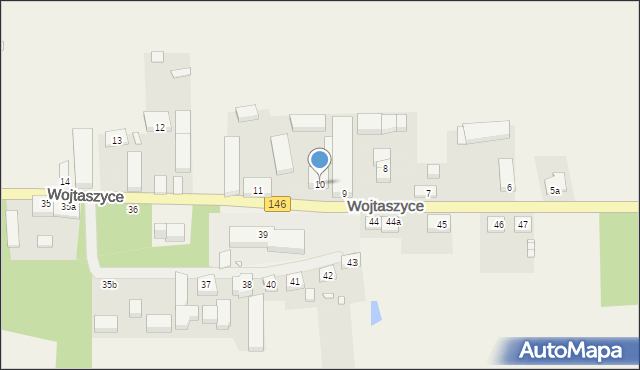 Wojtaszyce, Wojtaszyce, 10, mapa Wojtaszyce