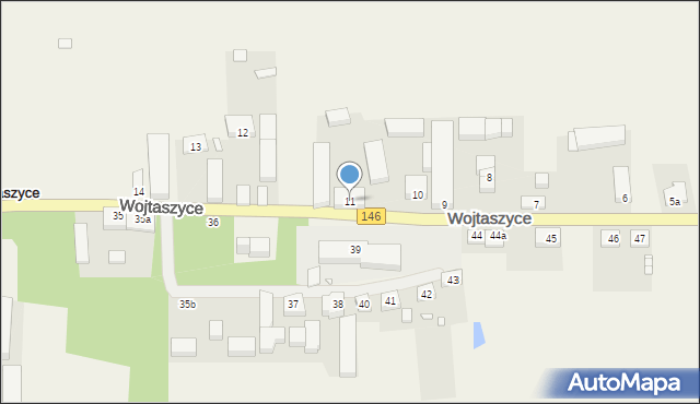 Wojtaszyce, Wojtaszyce, 11, mapa Wojtaszyce