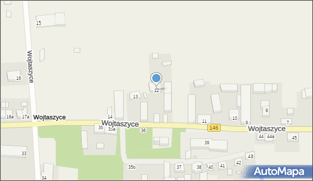 Wojtaszyce, Wojtaszyce, 12, mapa Wojtaszyce