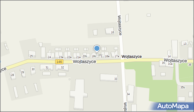 Wojtaszyce, Wojtaszyce, 19a, mapa Wojtaszyce