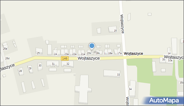 Wojtaszyce, Wojtaszyce, 20a, mapa Wojtaszyce