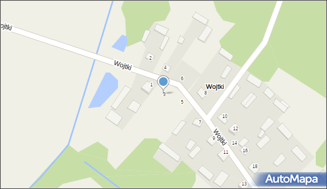 Wojtki, Wojtki, 3, mapa Wojtki