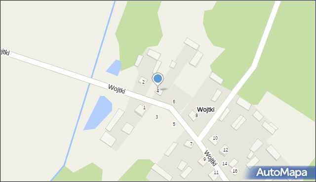 Wojtki, Wojtki, 4, mapa Wojtki