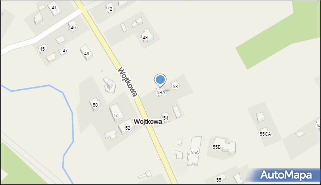 Wojtkowa, Wojtkowa, 53A, mapa Wojtkowa
