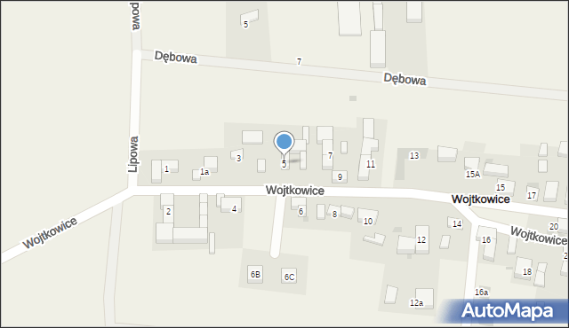 Wojtkowice, Wojtkowice, 5, mapa Wojtkowice