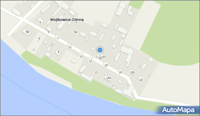 Wojtkowice-Glinna, Wojtkowice-Glinna, 14, mapa Wojtkowice-Glinna